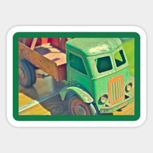 Vintage toy Truck Sticker